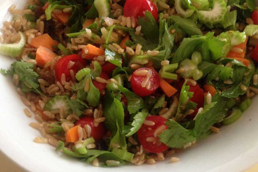 rice vegeterian salade