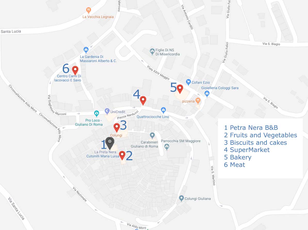 giuliano di roma map preta nera